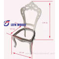 European Plastic dining Chair with fabric seat customsized